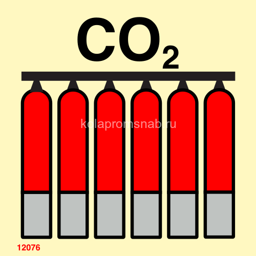 12076 Стационарная батарея пожаротушения CO2