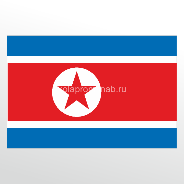 Флаг - Северная Корея КНДР
