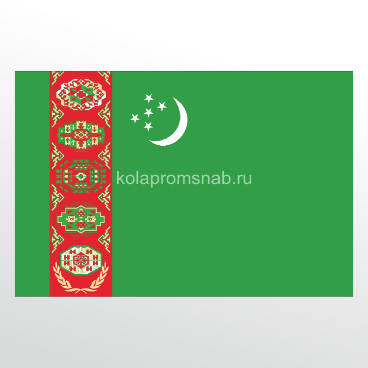 Флаг - Туркмения